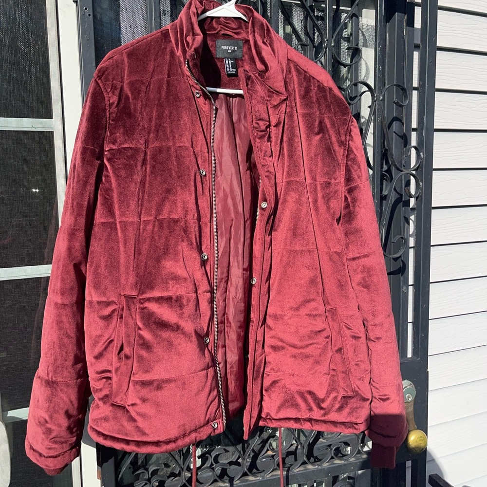 Velour Bubble Coat